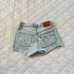 Levi's 501 Light Blue Jean Shorts
